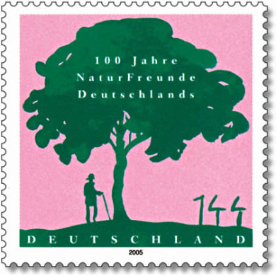 100 Jahre NaturFreunde Deutschlands: deutsche Sonderbriefmarke von 2005